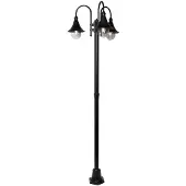Franssen Lampadaire Jardin Calice 3 lumières noir