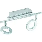 Eglo Lampe de plafond Naudella Chrome à deux lumières