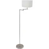 Steinhauer Lampadaire Bella Métal avec abat-jour blanc