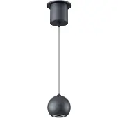 Artdelight Ampoule de suspension Miami noir Ø 10cm