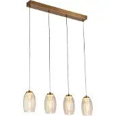 Searchlight Lampe suspendue 4 lumières Cyclone bronze