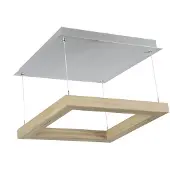 HerzBlut Plafonnier LED Leonora en bois - chêne nature