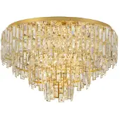 Eglo Suspension au plafond, diamètre 78 cm, modèle Calmeilles, finition dorée