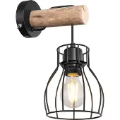 Globo Lighting Applique murale métal noir, 1x E27