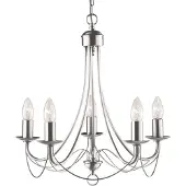 Searchlight Lustre en argent, diamètre 46 cm