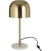 J-Line Lampe de table Queen Métal Marbre Or