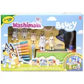 Crayola Washimals Bluey 5 Pet Set With Pool Multicolore