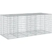 vidaXL Gabion avec couvercle 250x100x100 cm Fer galvanisé
