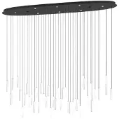 Eglo Grande suspension Sardenara, noire, 148 cm