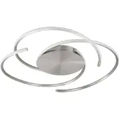 Highlight Plafonnier Reverso design nickel Ø 46cm