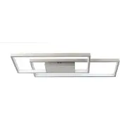 Highlight Plafonnier design Piazza nickel 65 x 29cm