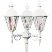 Konstsmide Lampe lanterne Pallas 3 lumières blanc