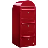 Bobi Boites aux lettres Trio 3001 Rouge vif