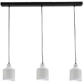 Masterlight Lampe de salle à manger Boris Concepto 3x14 noir avec du blanc