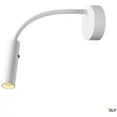 SLV Lampe de chevet flexible Karpo Goose blanc