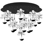 Eglo Plafonnier noir Pianopoli 2, diamètre 50 cm