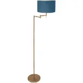 Mexlite - lampadaire - Bella - bronze - métal velours tissu - Ø 45cm - E27 - 3873BR
