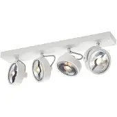 SLV Spot de plafond Kalu 4 lumières blanc