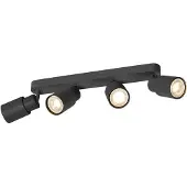 SLV PURI 2.0 Tube, applique murale et plafonnier, long, 4 x max. 6W GU10, noir 1008344