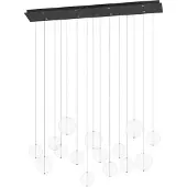 Eglo Suspension oblongue Espardello, couleur noire