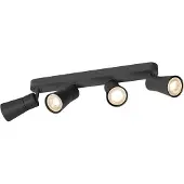 SLV PURI 2.0 Cone, applique murale et plafonnier, long, 4 x max. 6W GU10, noir 1008348