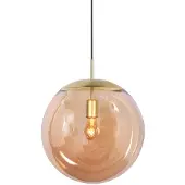 Steinhauer Suspension Bollique Sphère d’or avec verre ambré