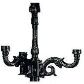 Ks Verlichting Nostalgique Ornament 4 lumières - anthracite