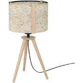 Stars of Light Lampe de table Trépied Hontongas bois avec teinte beige