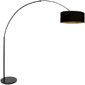 Steinhauer Lampe à arc Sparkled Light noir