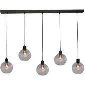 Masterlight Lampe suspendue Lazise 5x Ø 20cm noir