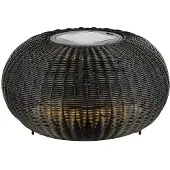 SLV Lampadaire bas Adegan Flat Solar Noir solaire
