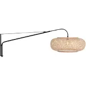 Steinhauer Applique murale Elegant Classy noir avec capuche en rotin