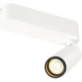 SLV Spot monté en surface Grip! M blanc avec noir 3000K
