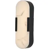 Searchlight Applique murale Opaline noir 35cm
