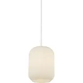 Searchlight Suspension Pearl noir avec verre blanc