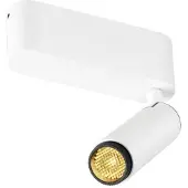 SLV Spot monté en surface Grip! S blanc avec noir 3000K