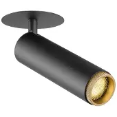 SLV Spot encastré Grip! M noir avec or 3000K