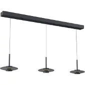 Artdelight Lumière suspendue LED pour salle à manger Madison Noir