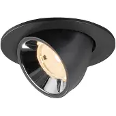 SLV Spot encastré Numinos Gimble S noir/chrome 2700K - 55 deg