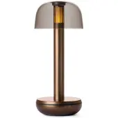 HUMBLE Lampe de table rechargeable Two Bronze Smoked