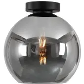 Artdelight Plafonnier Marino verre en titane Ø 25cm