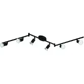Eglo Lampe de plafond Buzz-Led Noir à 6 lumières