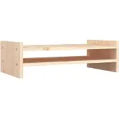 vidaXL Support d'écran 50x27x15 cm pin massif