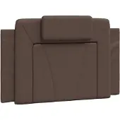 vidaXL Coussin de tête de lit "Viana" brun 80 cm similicuir