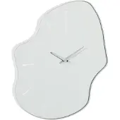 J-Line Horloge murale Irrégulière Verre Blanc