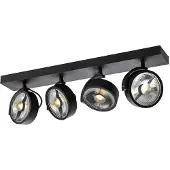 SLV KALU CW, applique et plafonnier d'intérieur, quad, QPAR111, noir, 4x75W