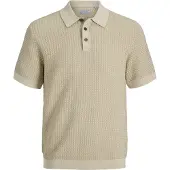 Jack & Jones Lukingsley Plus Size Short Sleeve Polo Beige 2XL / Regular Homme