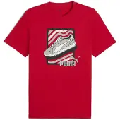 Puma Graphic Sneaker Short Sleeve T-shirt Rouge S Homme