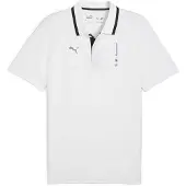 Puma Bmw Mms Short Sleeve Polo Blanc M
