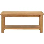 vidaXL Table basse 90 x 45 x 40 cm chêne massif